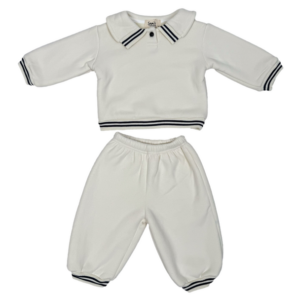 Charlie Sweater and Pants Set - White