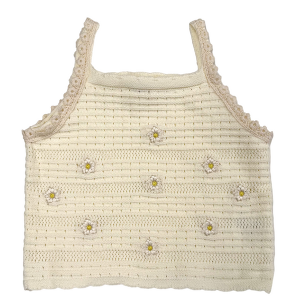 Flora Tank Top - White