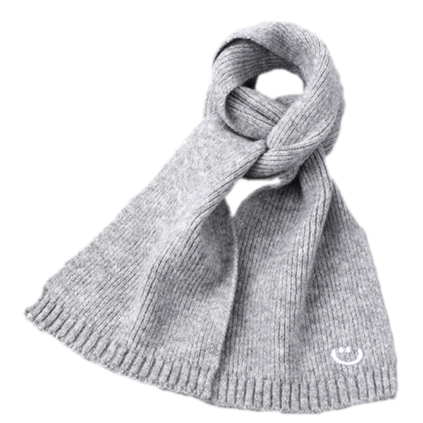 Smiley Scarf - Gray