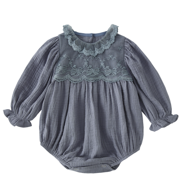Camille Romper - Slate Blue