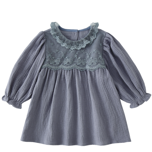 Camille Dress - Slate Blue