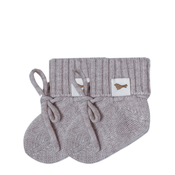 Camille Slippers - Merino Wool - Light Taupe