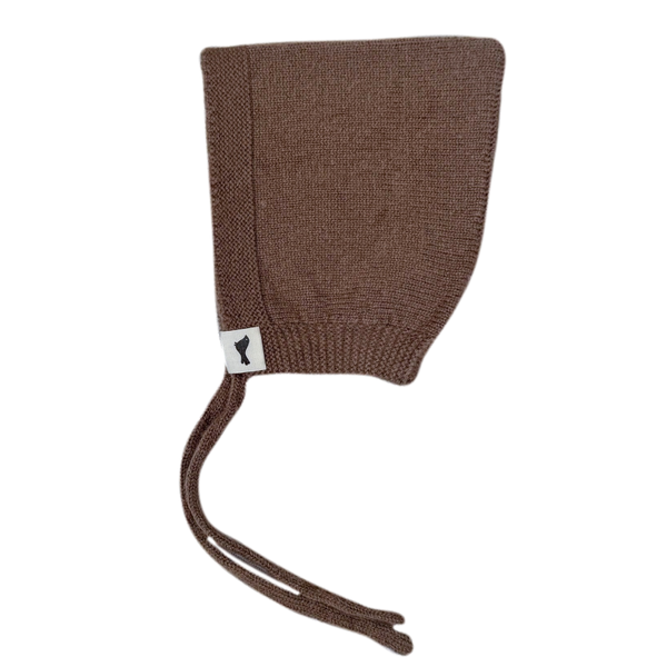 Camille Beanie - Merino Wool - Brown