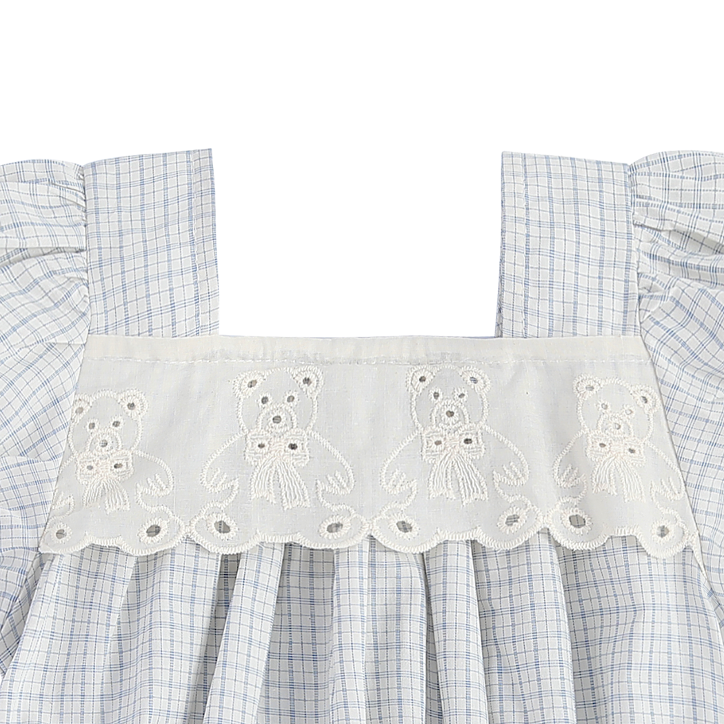 Robe Courte Enfant Jacadi Vintage - Taille 86 (18-24 Mois) Bleue - Occasion Parfait état