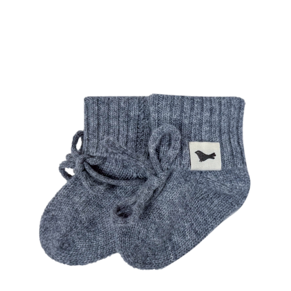 Charlie Slippers - Merino Wool - Grey