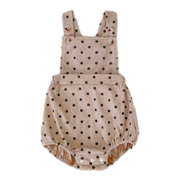 Barboteuse Alix à Pois - Beige