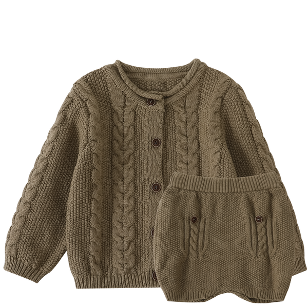 Ensemble Gilet et Short Gabin - Kaki