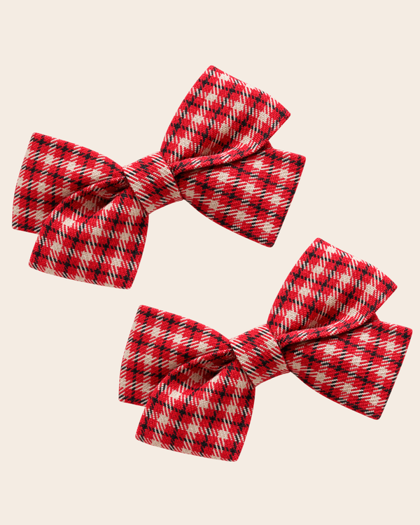 Valerie Hair Clips - Burgundy