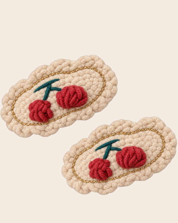 Barrettes à Cheveux Cerise