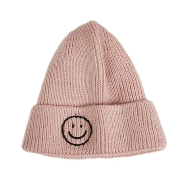 Smiley Beanie - Pink