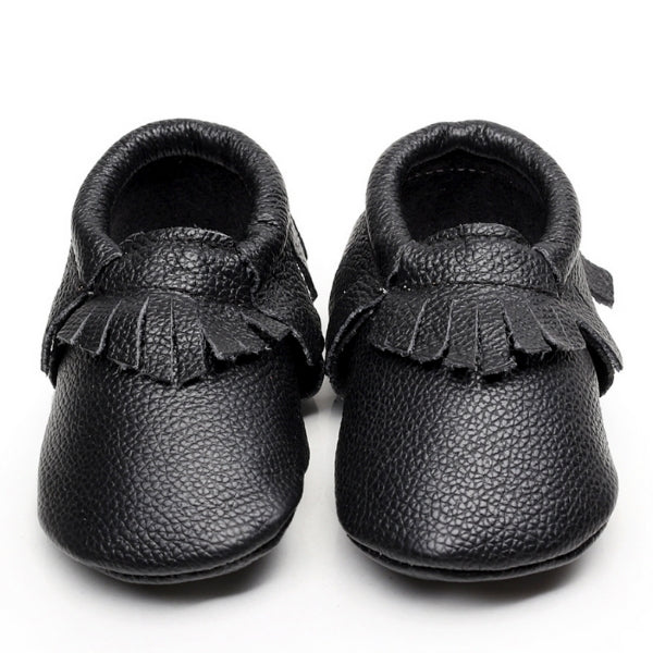 Baby boy black on sale moccasins